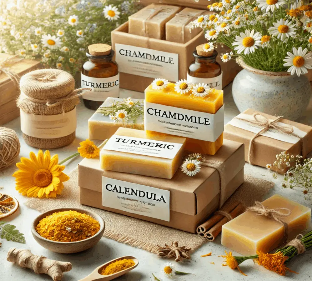 Chamomile Turmeric Calendula Ylang Soap