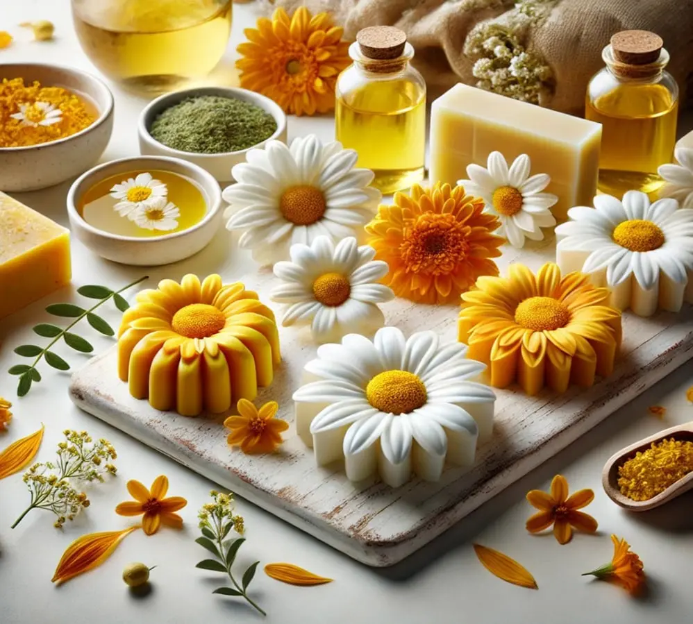 Chamomile Turmeric Calendula Ylang Soap