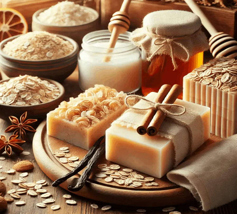 Oats, Vanilla, Honey, Cinnamon Soap